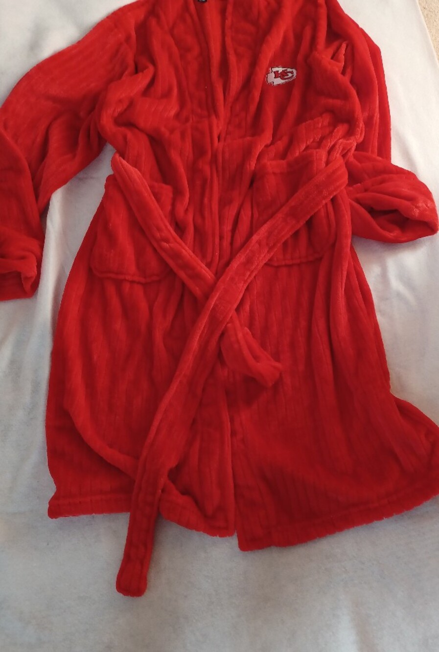 Northwest Plush Red Robe L/XL with Tie